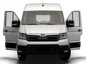 MAN TGE Panel Van L3H2 HQ Interior 2023 3D Модель