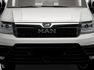 MAN TGE Panel Van L3H2 HQ Interior 2023 3D Модель