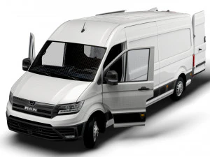 MAN TGE Panel Van L3H2 HQ Interior 2023 3D Model