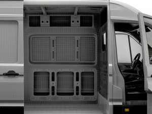 MAN TGE Panel Van L3H2 HQ Interior 2023 3D Модель