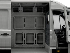 MAN TGE Panel Van L3H2 HQ Interior 2023 3D Model