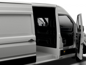 MAN TGE Panel Van L3H2 HQ Interior 2023 3D Модель