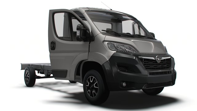 Opel Movano Chassis Truck SCab 4035WB HQInterior 2023 3D 모델 .c4d .max .obj .3ds .fbx .stl .blend 