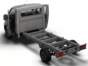 Opel Movano Chassis Truck SCab 4035WB HQInterior 2023 3D 모델