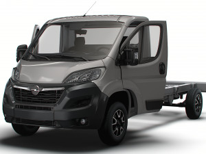 Opel Movano Chassis Truck SCab 4035WB HQInterior 2023 3D 모델