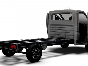 Opel Movano Chassis Truck SCab 4035WB HQInterior 2023 3D 모델