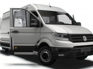 VW Crafter Panel Van L3H2 HQ Interior 2023 3Dモデル