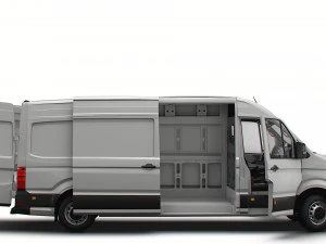 VW Crafter Panel Van L3H2 HQ Interior 2023 3D Model