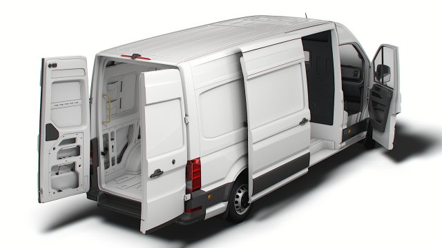 VW Crafter Panel Van L3H2 HQ Interior 2023 Modèle 3D in Van et
