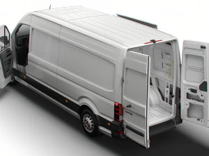 VW Crafter Panel Van L3H2 HQ Interior 2023 3D Model