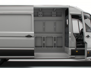 VW Crafter Panel Van L3H2 HQ Interior 2023 3D Model