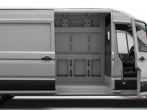 VW Crafter Panel Van L3H2 HQ Interior 2023 3D Model
