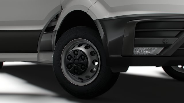 VW Crafter Panel Van L3H2 HQ Interior 2023 Modèle 3D in Van et