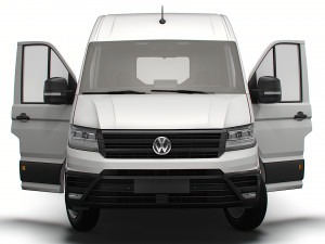 VW Crafter Panel Van L3H2 HQ Interior 2023 3D Model