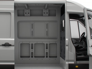 VW Crafter Panel Van L3H2 HQ Interior 2023 3D Model