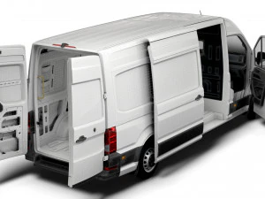 VW Crafter Panel Van L3H2 HQ Interior 2023 3D Model