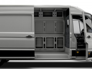 VW Crafter Panel Van L3H2 HQ Interior 2023 3D Model