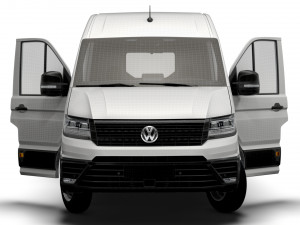VW Crafter Panel Van L3H2 HQ Interior 2023 3D Model