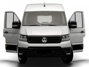 VW Crafter Panel Van L3H2 HQ Interior 2023 3D Model