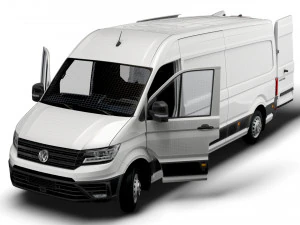 VW Crafter Panel Van L3H2 HQ Interior 2023 3D Model