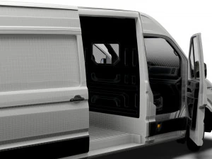 VW Crafter Panel Van L3H2 HQ Interior 2023 3D Model