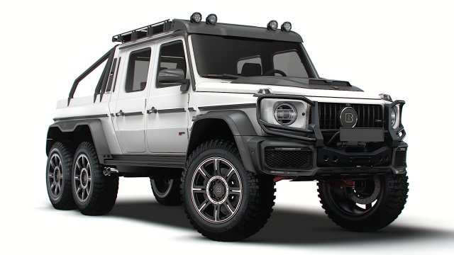 Brabus XLP 800 6x6 Adventure 2023 Model 3D .c4d .max .obj .3ds .fbx .stl .blend 