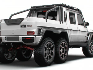 Brabus XLP 800 6x6 Adventure 2023 3D Model