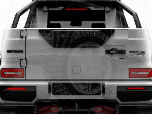 Brabus XLP 800 6x6 Adventure 2023 3D Model