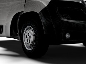 Citroen Jumper 3540 L4 PlatformCab HQInterior 2023 Modèle 3D