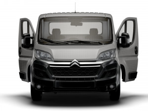 Citroen Jumper 3540 L4 PlatformCab HQInterior 2023 Modèle 3D