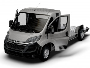 Citroen Jumper 3540 L4 PlatformCab HQInterior 2023 Modèle 3D