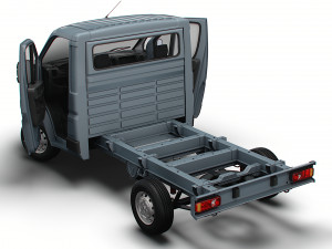 Citroen Jumper Chassis HQInterior SCab 3000WB 2023 3D-Modell