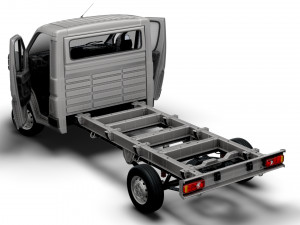 Citroen Jumper Chassis HQInterior SCab 3800WB 2023 3D मॉडल