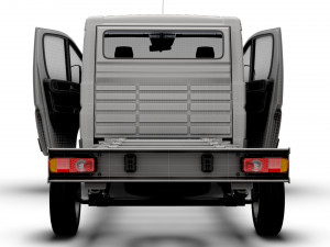 Citroen Jumper Chassis HQInterior SCab 3800WB 2023 3D मॉडल