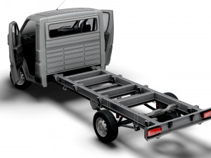 Citroen Jumper Chassis HQInterior SCab 4035WBXL 2023 3D 模型