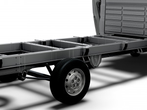 Citroen Jumper Chassis HQInterior SCab 4035WBXL 2023 3D 模型