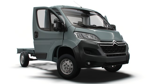 Citroen Jumper Chassis Truck SCab 3450WB HQInterior 2023 3D Model .c4d .max .obj .3ds .fbx .stl .blend 