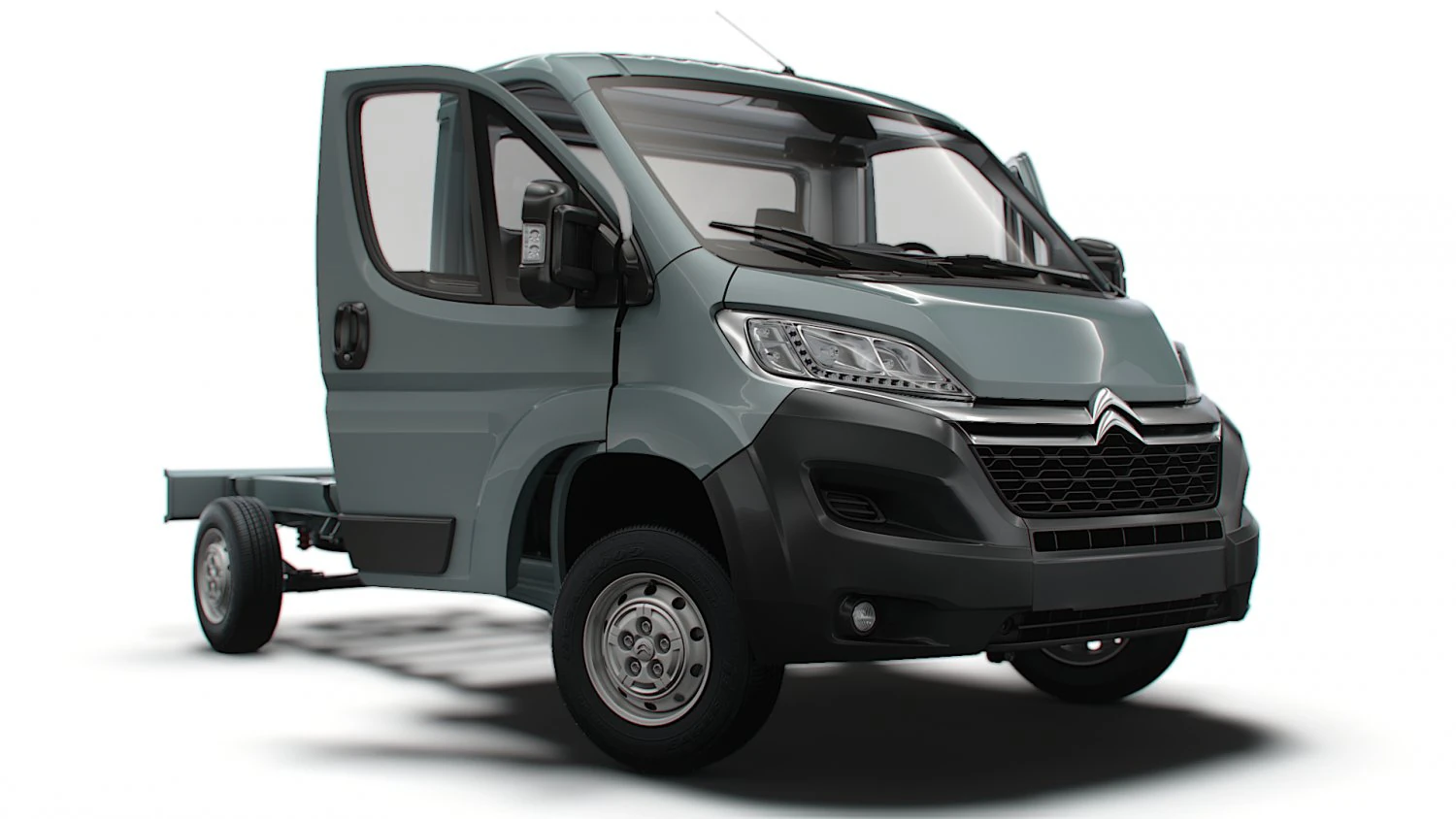 Citroen Jumper Chassis Truck SCab 3450WB HQInterior 2023 3D Model .c4d .max .obj .3ds .fbx .stl .blend 