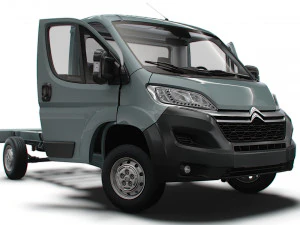 Caminh&atilde;o Chassi Citroen Jumper SCab 3450WB HQInterior 2023 Modelo 3D