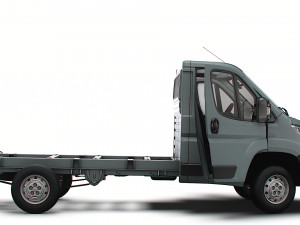 Citroen Jumper Chassis Truck SCab 3450WB HQInterior 2023 3D Model
