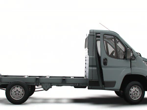 Citroen Jumper Chassis Truck SCab 3450WB HQInterior 2023 3D Model