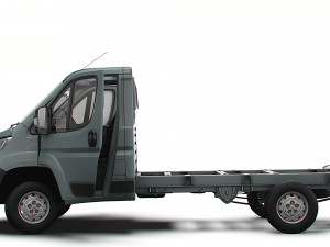 Citroen Jumper Chassis Truck SCab 3450WB HQInterior 2023 3D Model