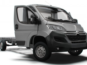 Citroen Jumper Chassis Truck SCab 4035WB HQInterior 2023 3D 模型