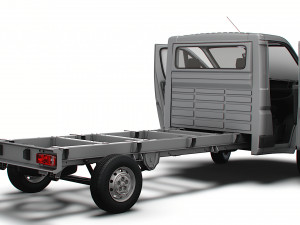 Citroen Jumper Chassis Truck SCab 4035WB HQInterior 2023 3Dモデル