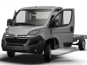 Citroen Jumper Chassis Truck SCab 4035WB HQInterior 2023 3Dモデル