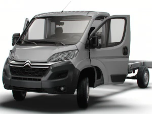 Citroen Jumper Chassis Truck SCab 4035WB HQInterior 2023 3D Model