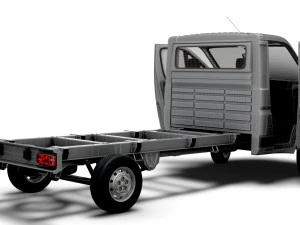 Citroen Jumper Chassis Truck SCab 4035WB HQInterior 2023 3D Model