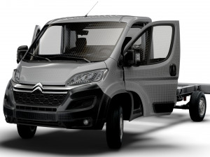 Citroen Jumper Chassis Truck SCab 4035WB HQInterior 2023 3Dモデル