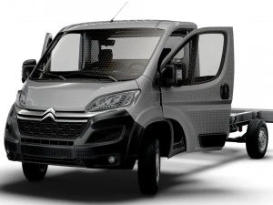 Citroen Jumper Chassis Truck SCab 4035WB HQInterior 2023 3D Model
