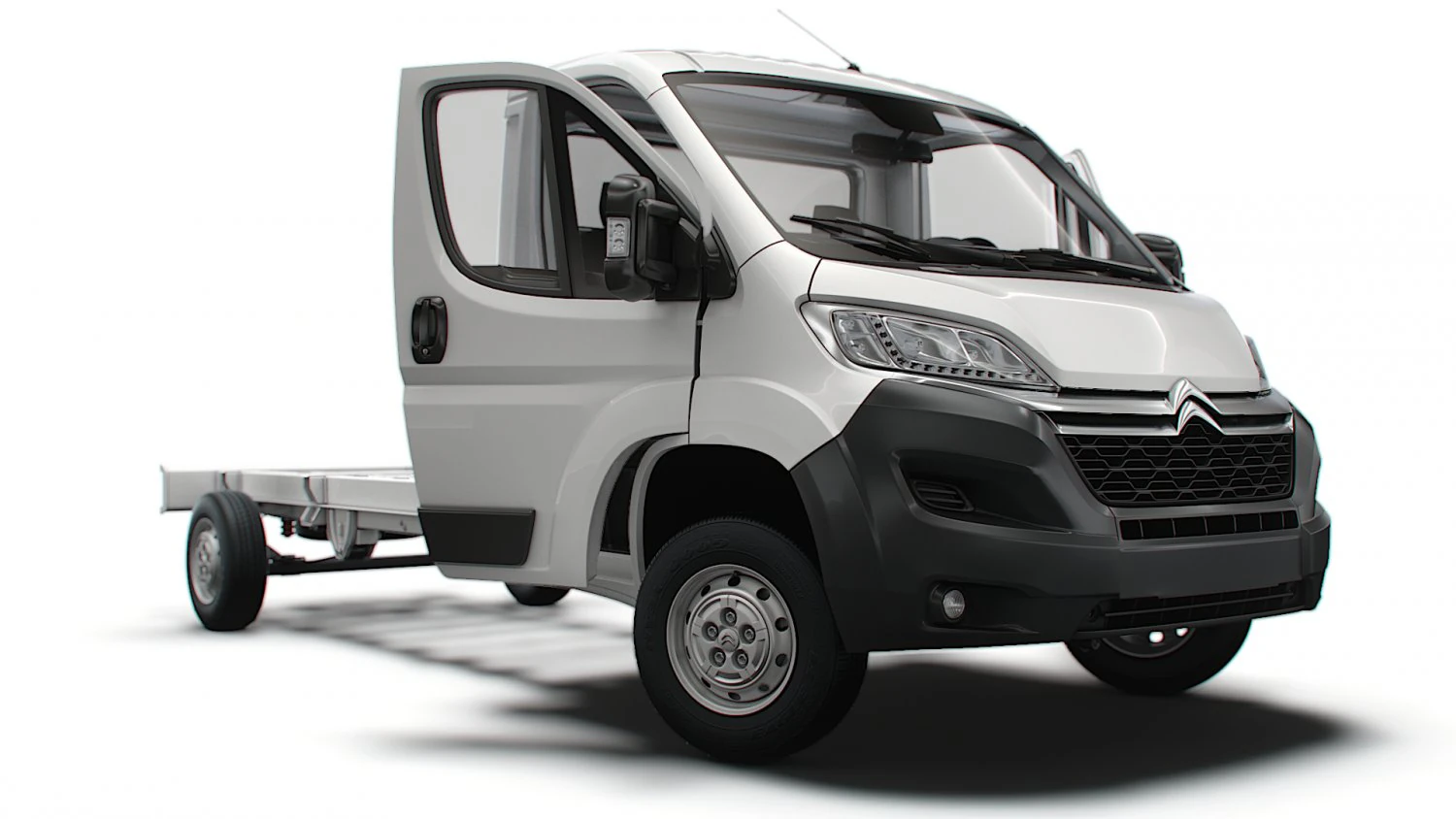 Citroen Jumper Chassis Truck SCab 4300WB HQInterior 2023 3D Model .c4d .max .obj .3ds .fbx .stl .blend 